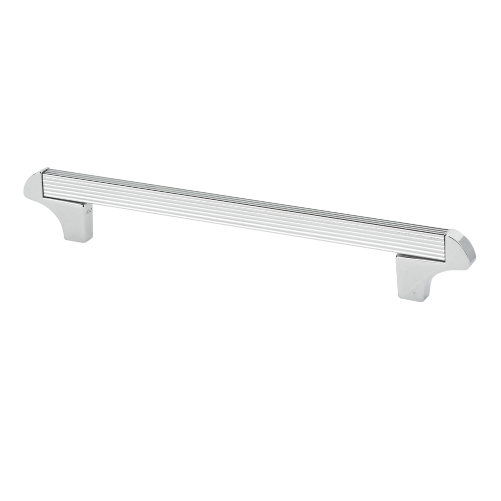 8-114101604040 6.29 in. Square Transitional Cabinet Pull, Chrome