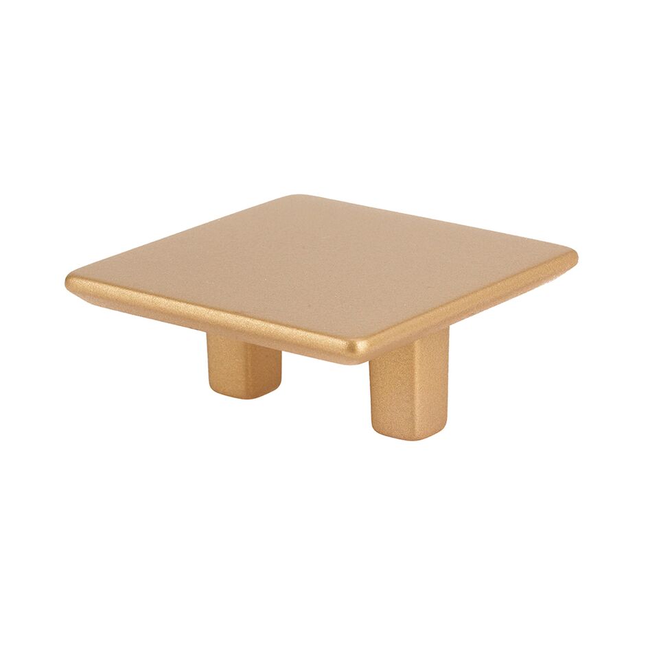 32 mm Medium Square Pull, Matte Brass