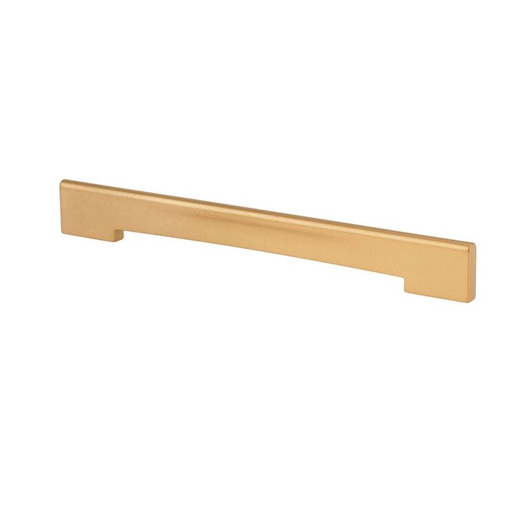 160 - 192 mm Medium Profile Cabinet Pull - Matte Brass