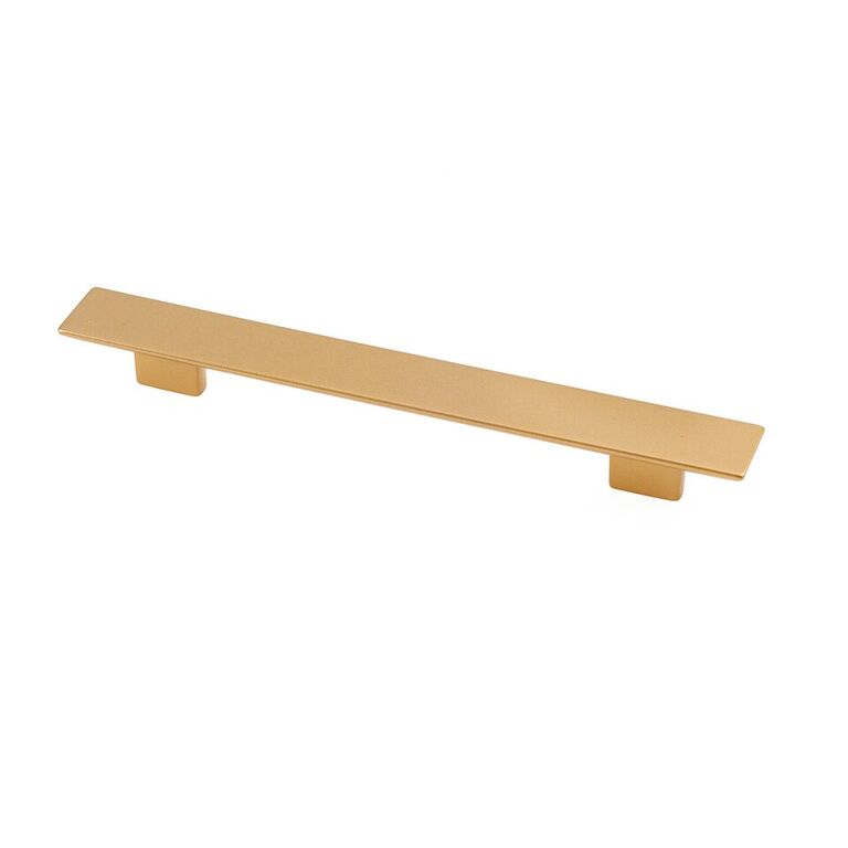 8-10431921600903 160 - 192 mm Rectangular Pull - Matte Brass