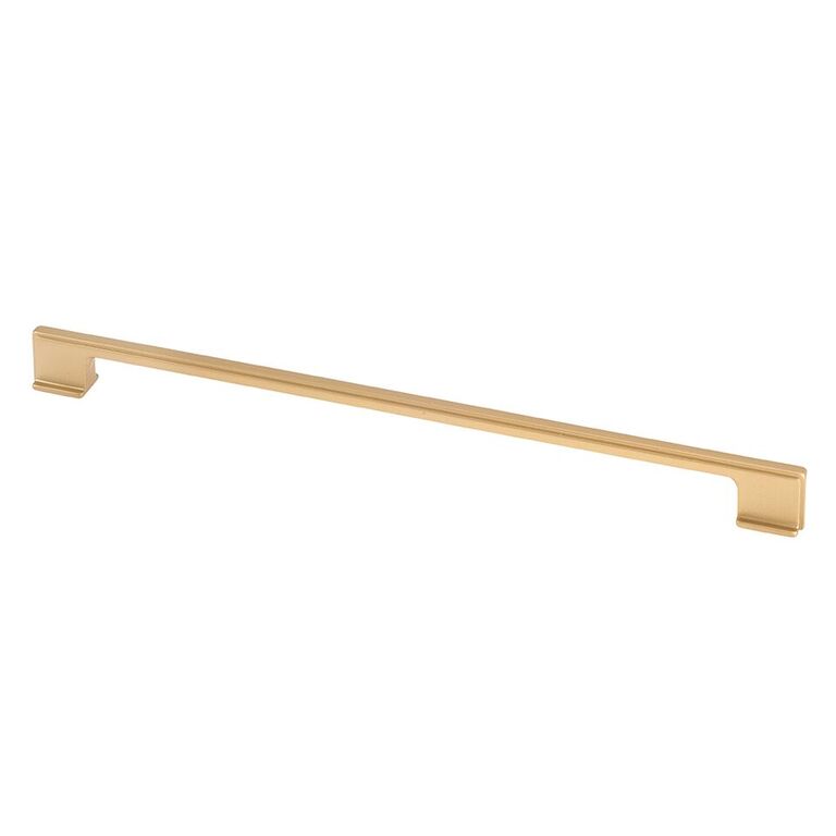 320 mm Thin Square Cabinet Knob Handle - Matte Brass