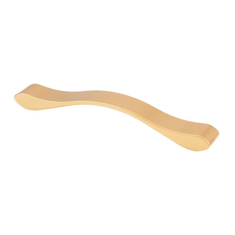 160 mm Wave Cabinet Pull - Matte Brass - 7.5 in.