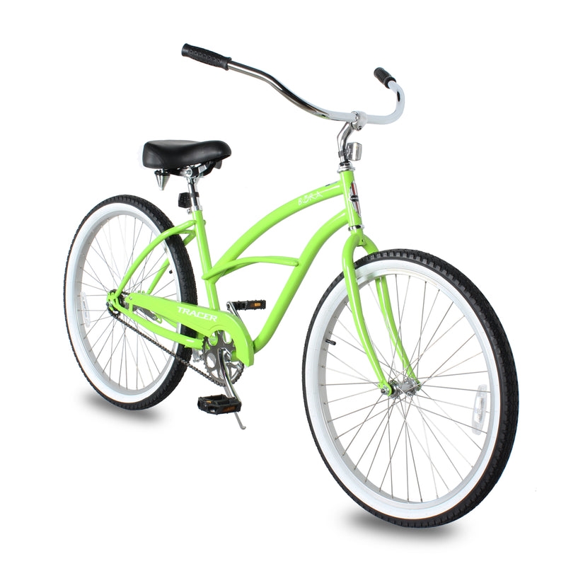 Bora 26 Inch Beach Cruiser Bikes Single Speed for Women - Mint Green