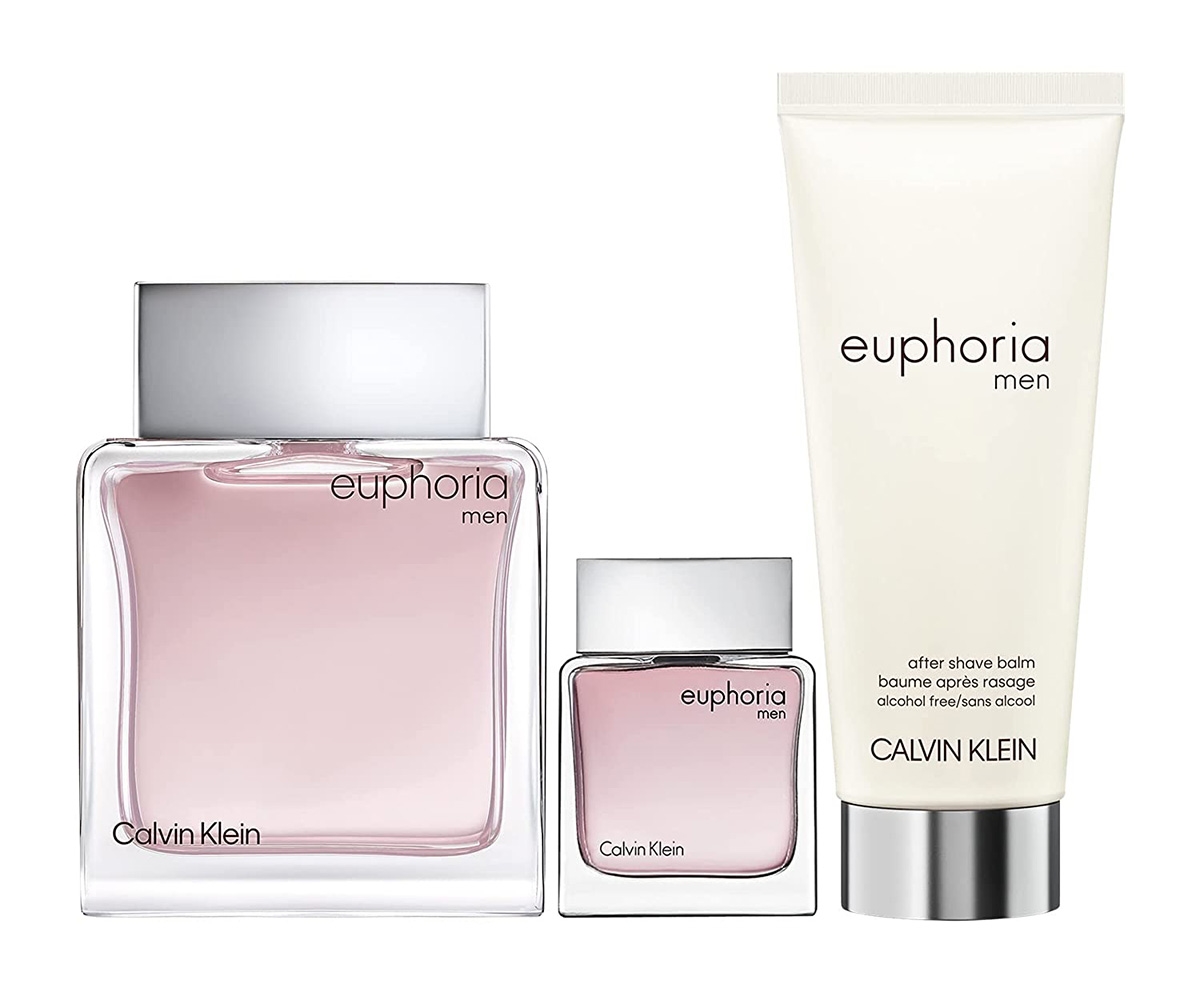 Picture of Calvin Klein 3616305433510 Calvin Klein Euphoria Eau De Toilette 3 Piece Gift Set For Men