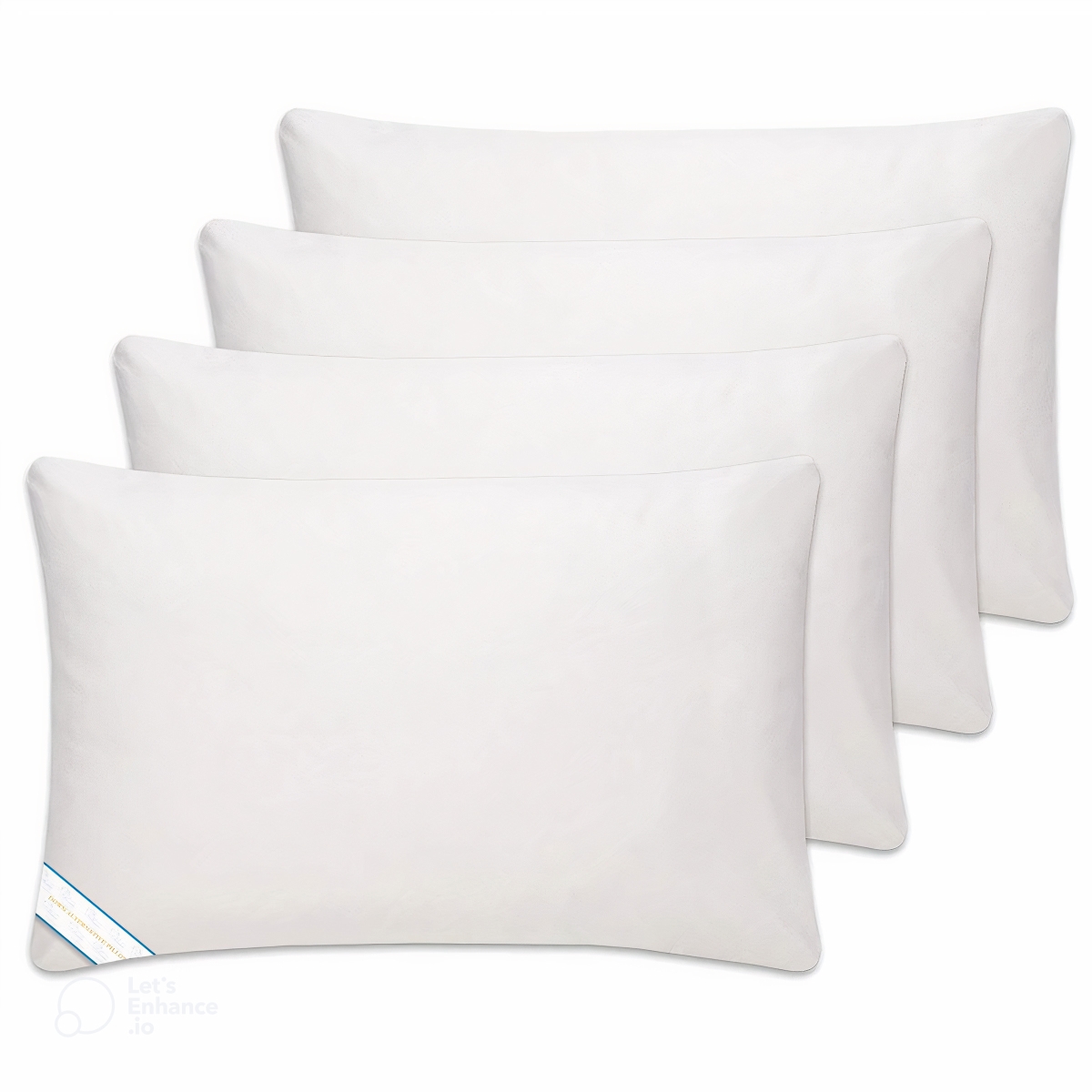 2021KG4PK King Size Down Alternative Pillow Set, White - Pack of 4