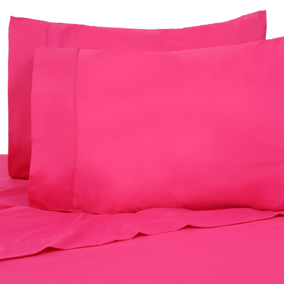 Queen Size  Bright Microfiber Sheet Set, Bright Red - 4 Piece