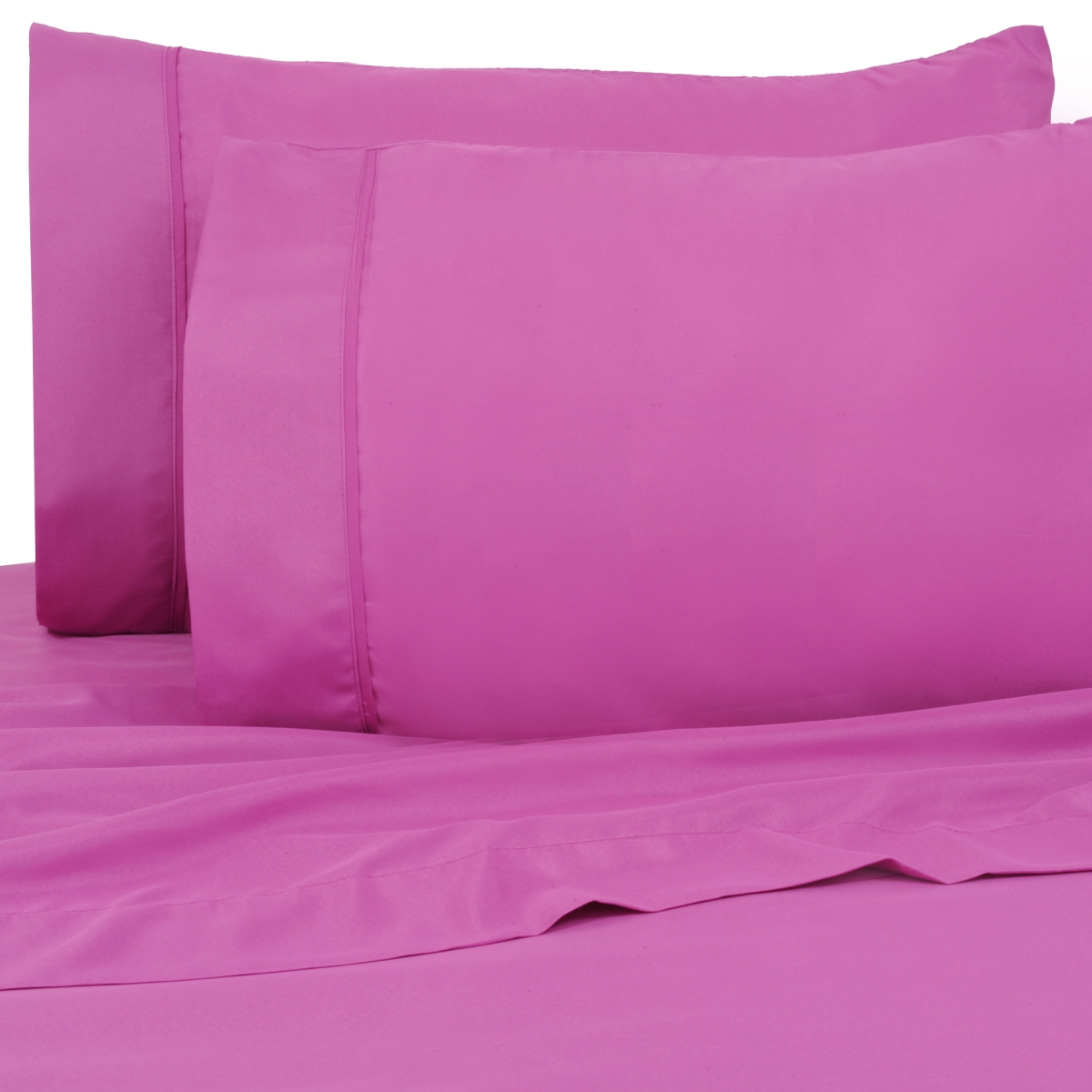 1128KGPUR King Size  Bright Microfiber Sheet Set, Hot Purple - 4 Piece