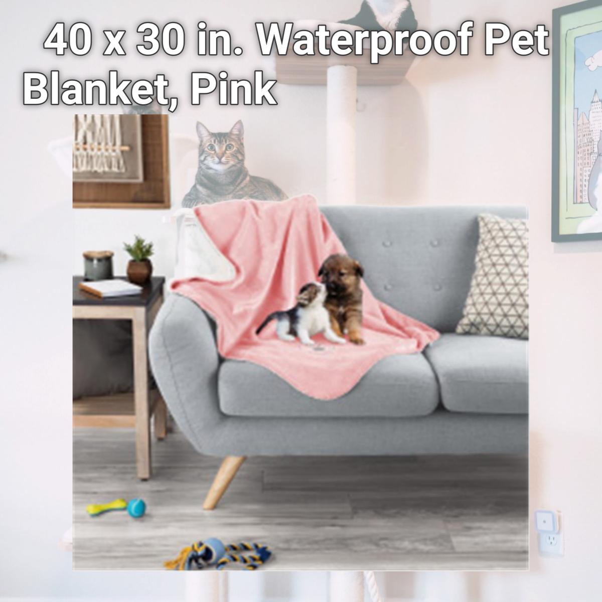 Picture of Trademark 80-PET6150PNK 40 x 30 in. Waterproof Pet Blanket, Pink