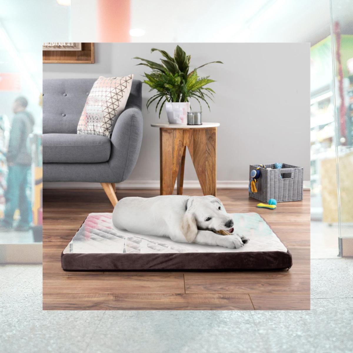 Picture of Petmaker 80-PET6162 Bamboo Charcoal Infused Odor Resistant Egg Crate Foam Orthopedic Cushion Pet Bed - 36 x 27 x 2.75 in.
