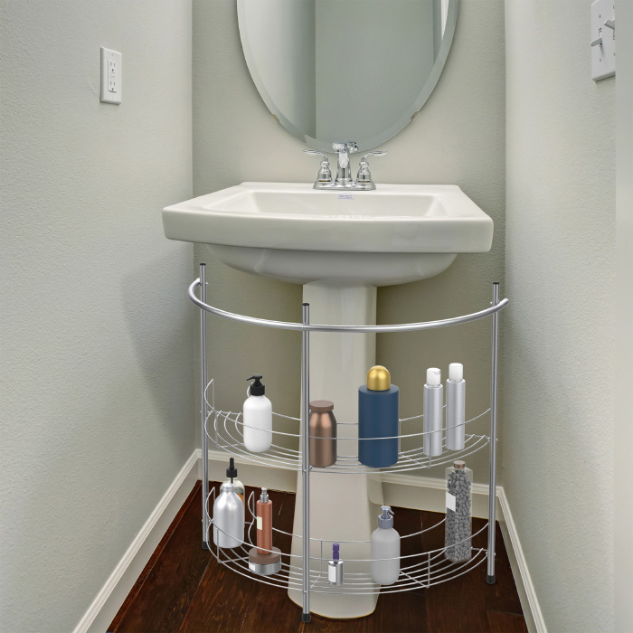 Picture of Lavish Home 83-150 Pedestal Sink Organizer - Compact Under The Sink Rack