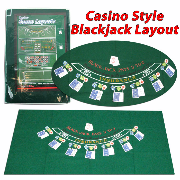 Picture of Trademark 10-3010 36 x 72 in. Blackjack Layout
