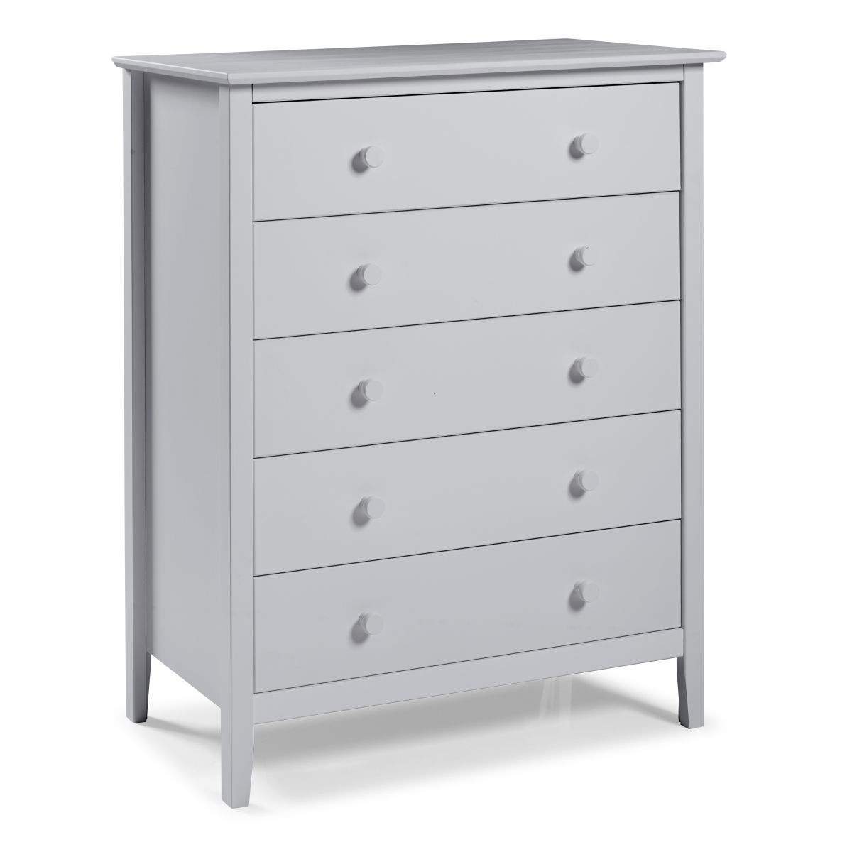 Picture of Alaterre AJSP0280 Simplicity Wood 5-Drawer Chest&#44; Dove Gray