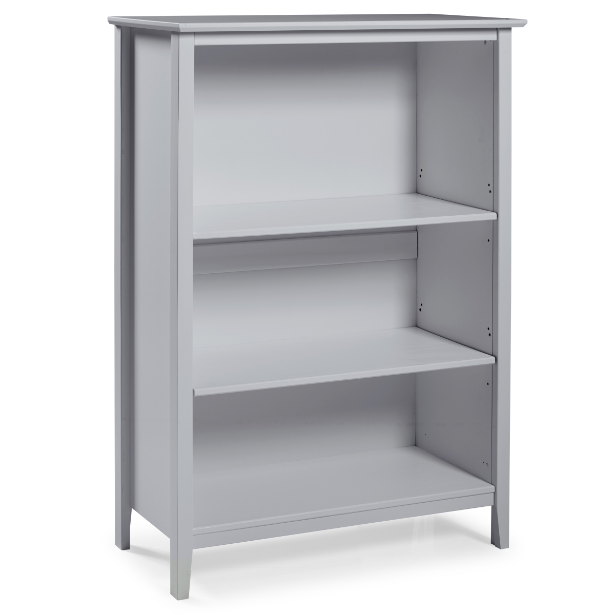 Picture of Alaterre AJSP0580 48 in. Simplicity Wood 3-Shelf Bookcase, Dove Gray