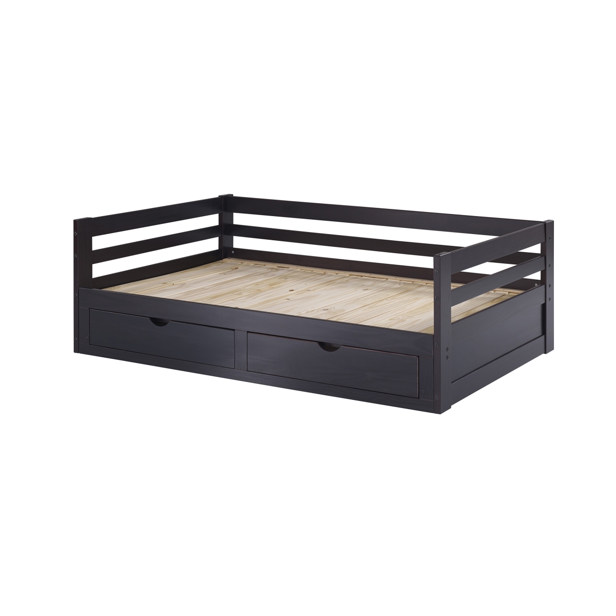 Picture of Alaterre AJJP10P0 Jasper Twin to King Size Extending Day Bed with Storage Drawers, Espresso