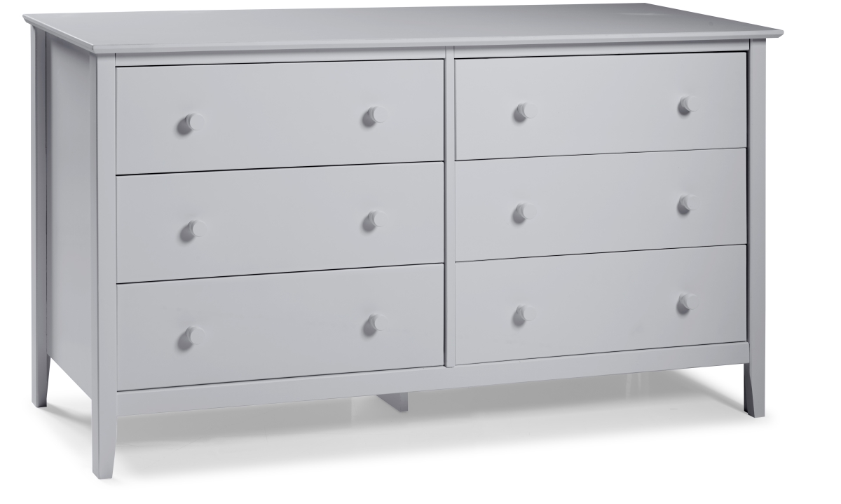 Picture of Alaterre AJSP0380 Simplicity Wood 6-Drawer Dresser&#44; Dove Gray