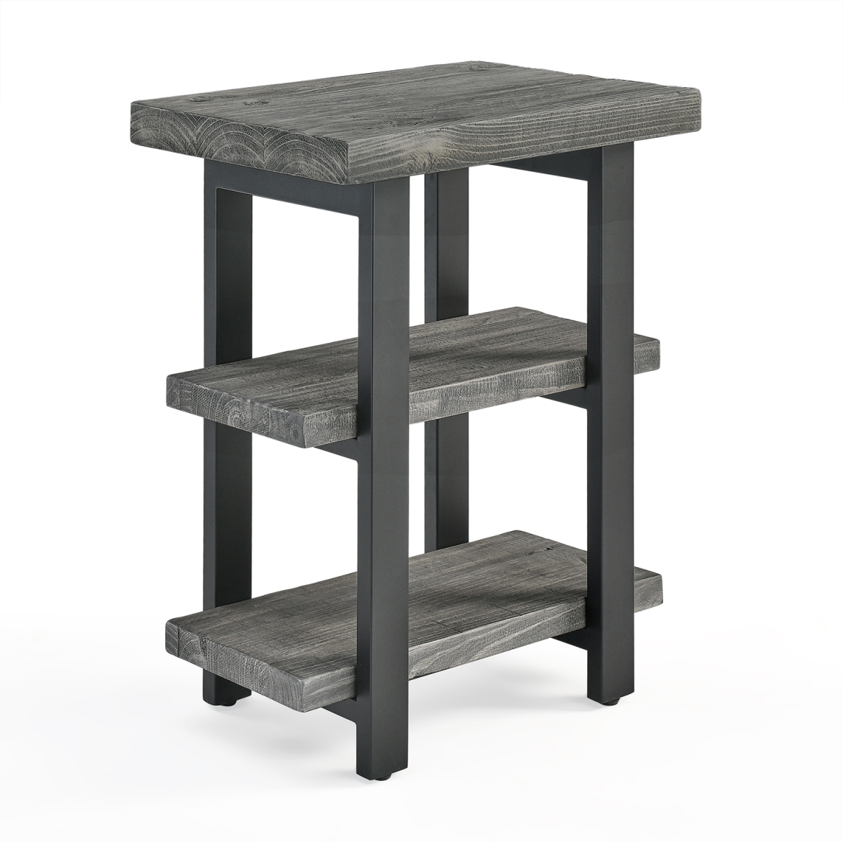 Picture of Alaterre AMBA02SG Pomona Metal & Wood 2-Shelf End Table&#44; Slate Gray