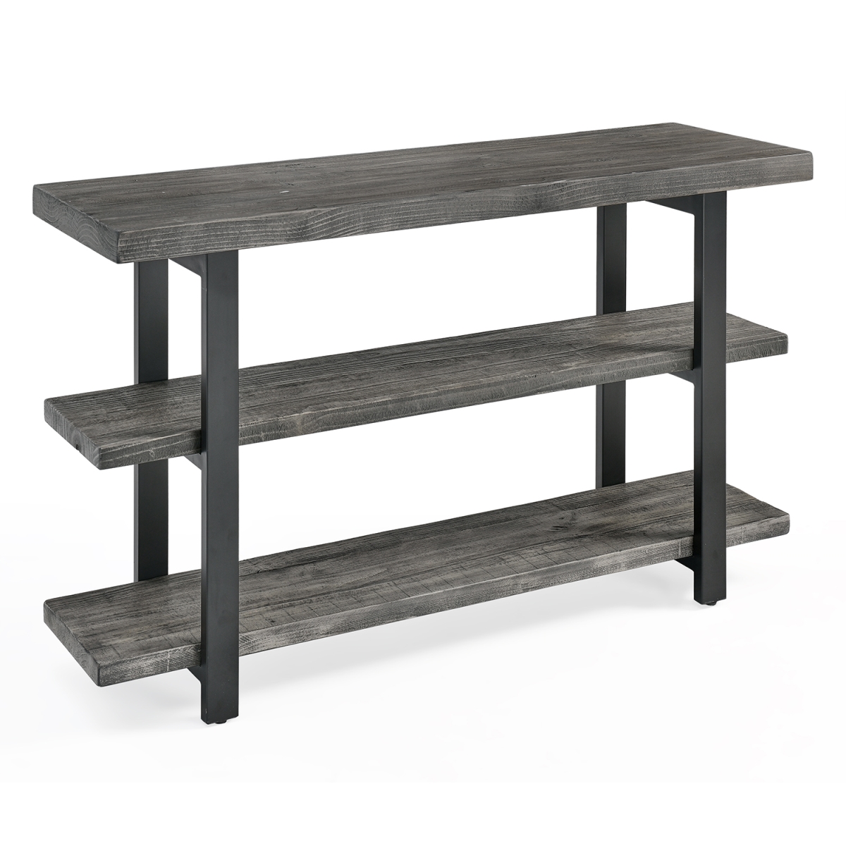 Picture of Alaterre AMBA10SG 48 in. Pomona Metal & Wood Media Console Table&#44; Slate Gray