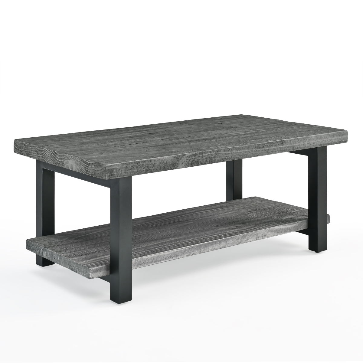 Picture of Alaterre AMBA11SG 42 in. Pomona Metal & Wood Coffee Table&#44; Slate Gray