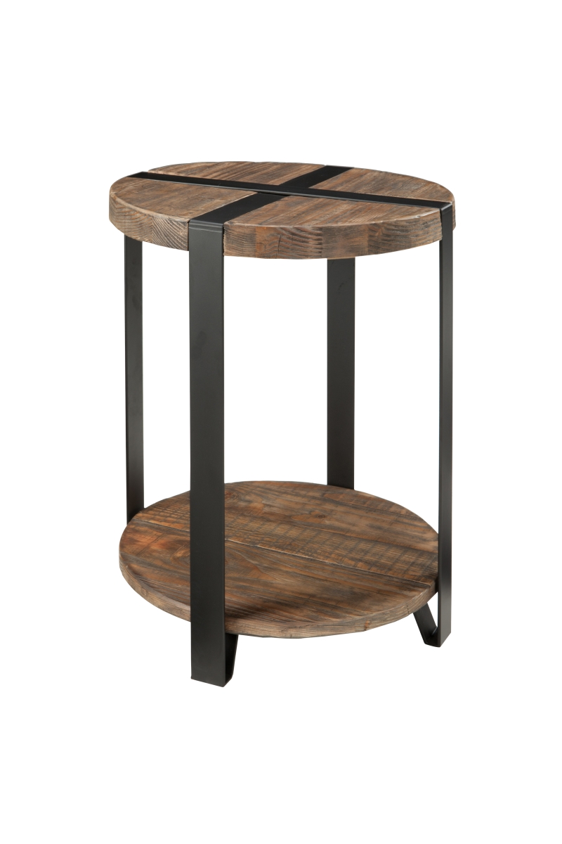 Picture of Alaterre AMSA1520 20 in. Dia. Modesto Reclaimed Wood Round End Table&#44; Brown