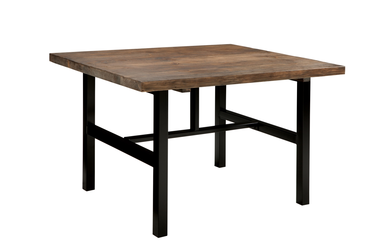 Picture of Alaterre AMBA1720 Pomona Metal & Wood Dining Table&#44; Brown