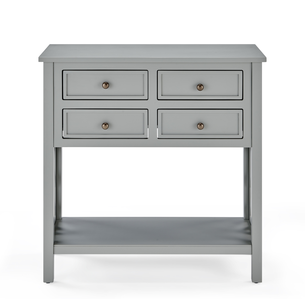 Picture of Alaterre ANCT1040 32 in. Coventry Wood Entryway&#44; Console & Sofa Table with 4-Drawers&#44; Gray