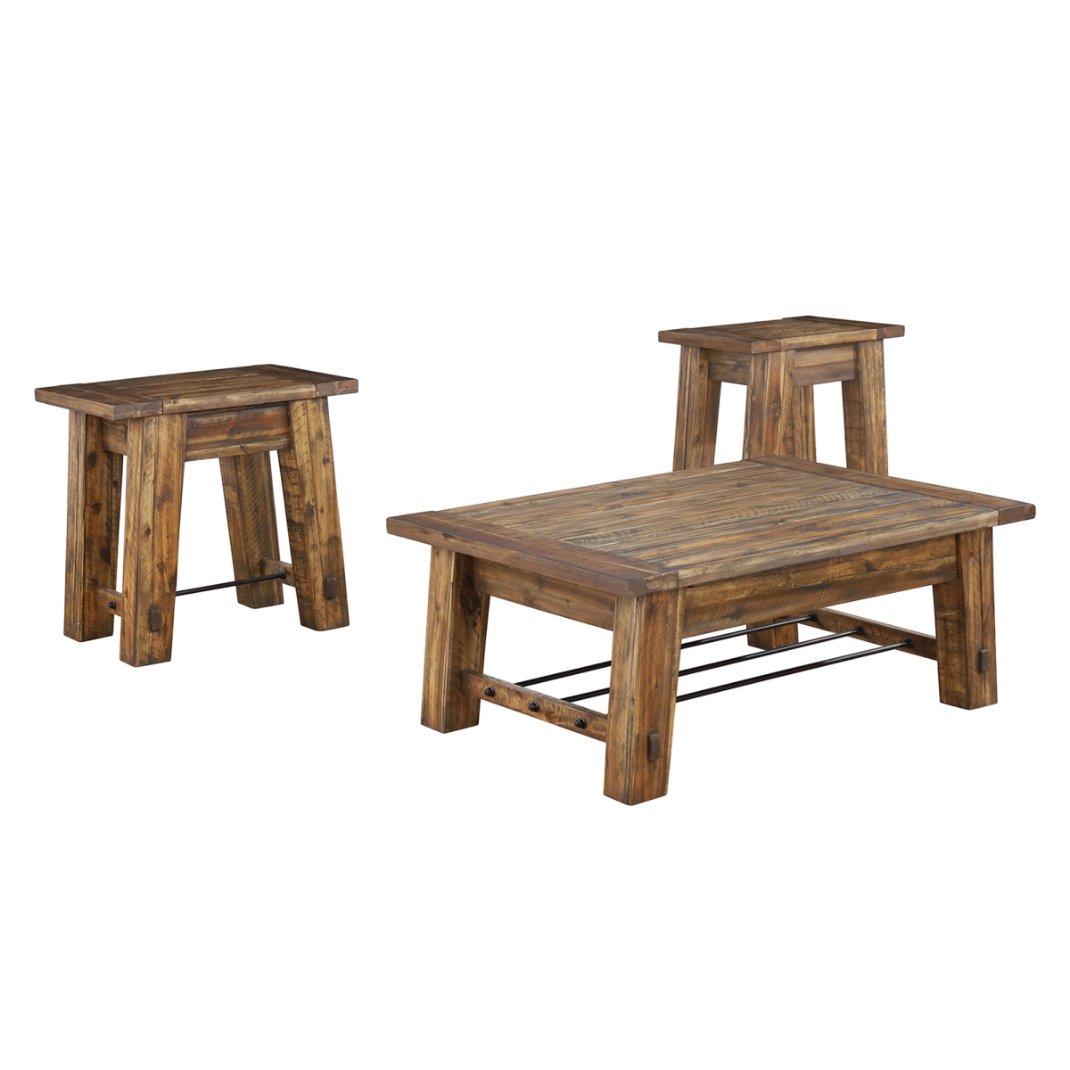 Picture of Alaterre ANDU011274 Durango Industrial Wood 48 in. Coffee Table & 27 in. End Table