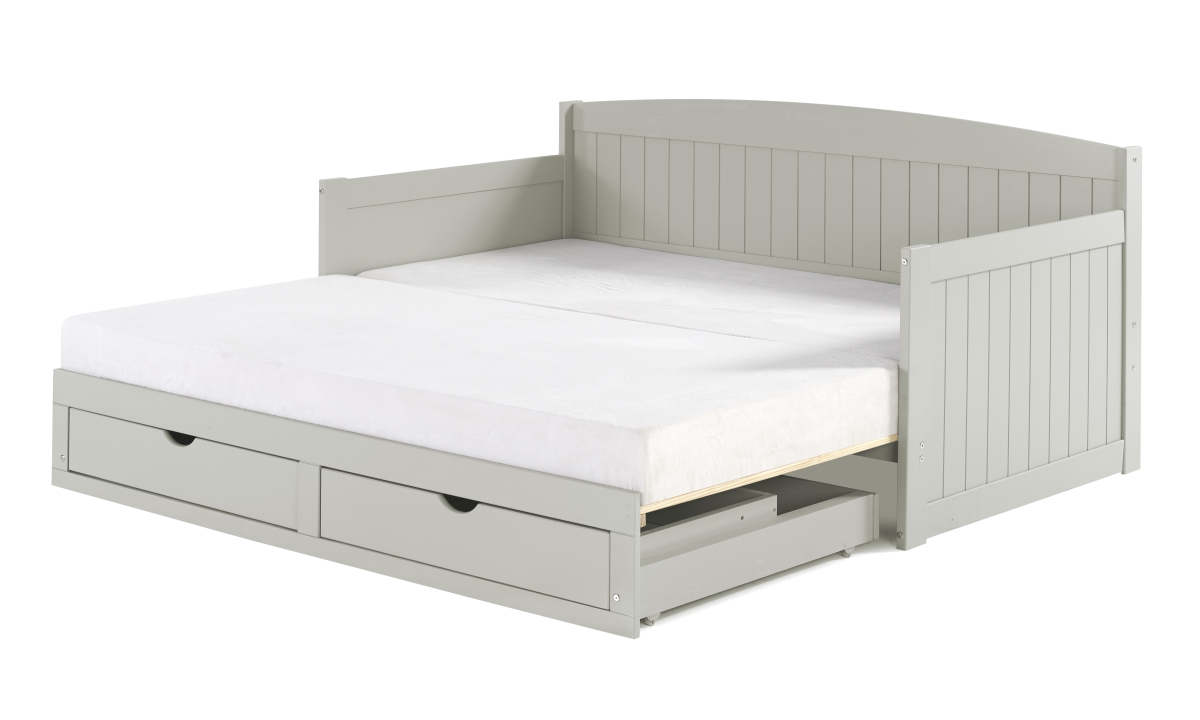 Picture of Alaterre AJHO1180 Harmony King Conversion Day Bed, Dove Gray