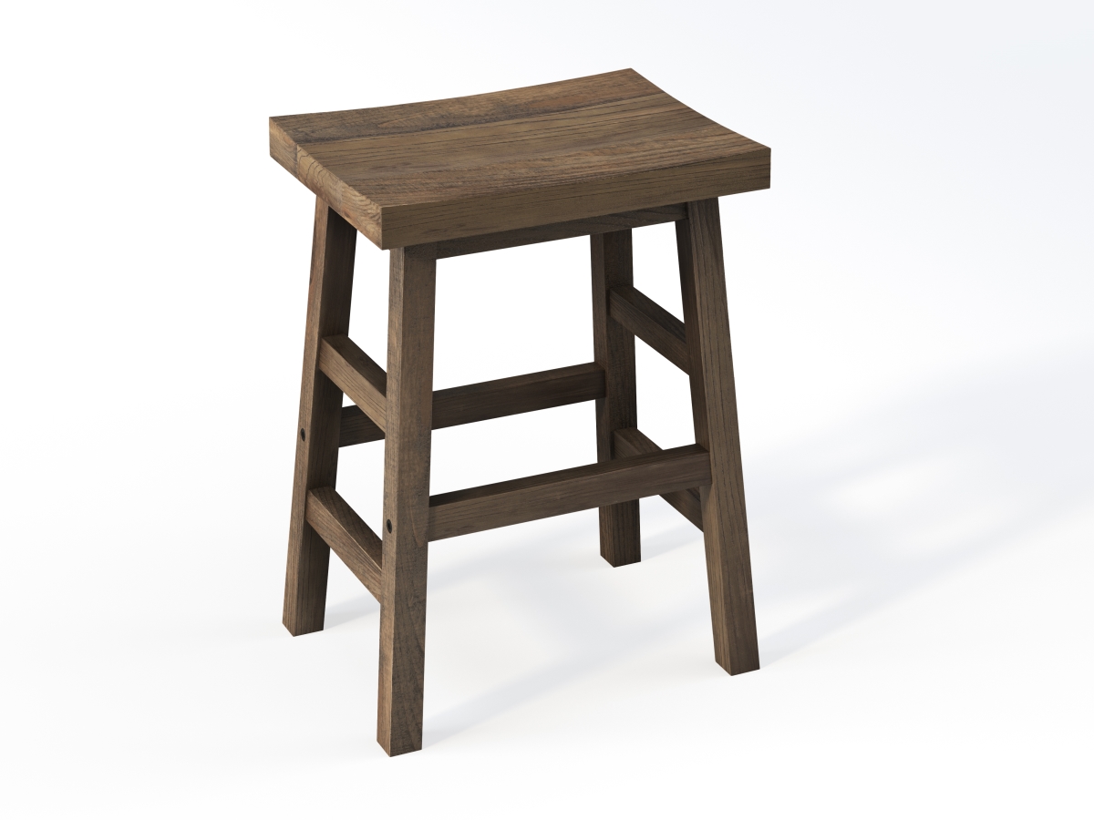 Picture of Alaterre AMBA2120 26 in. Pomona Wood Counter Stool, Brown