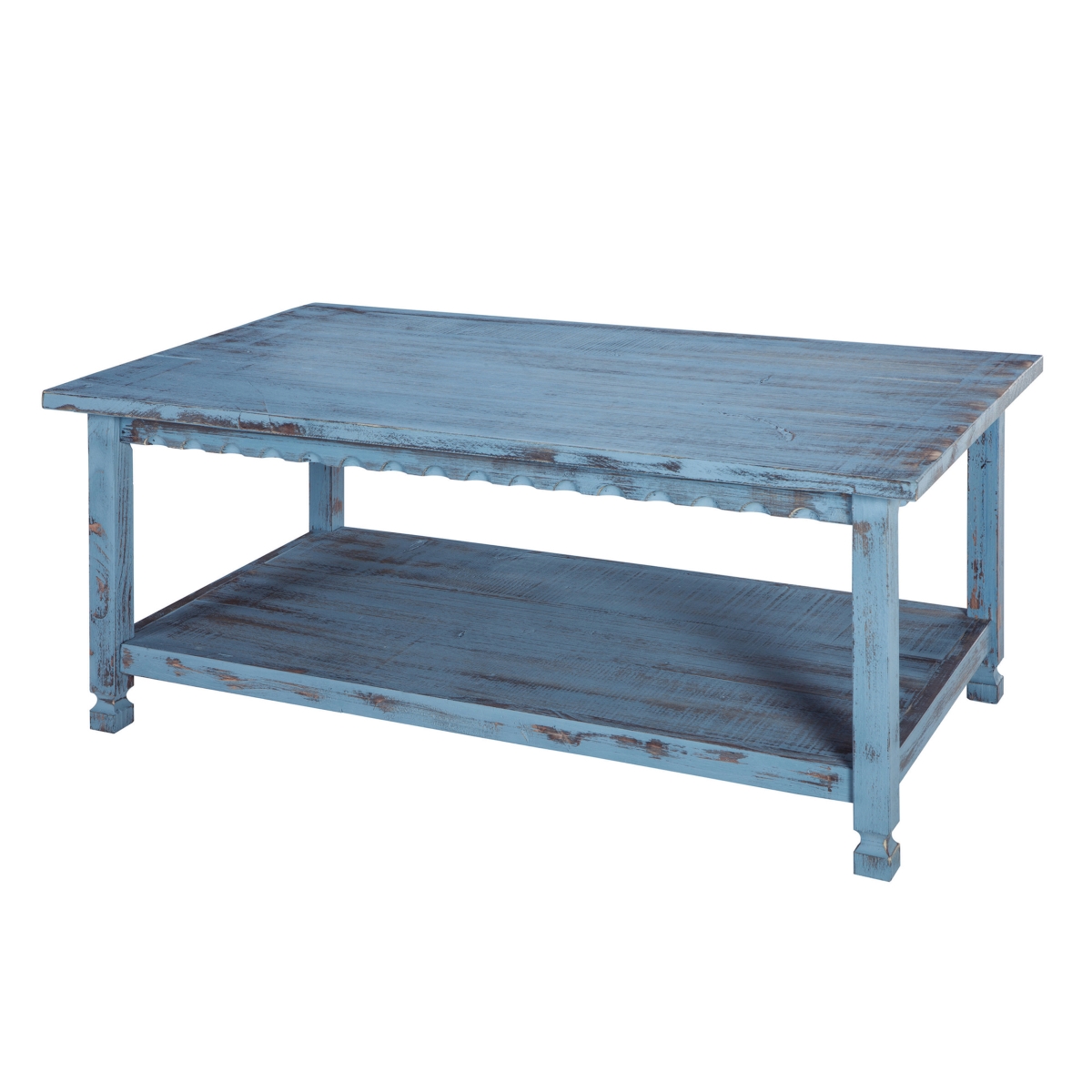 Picture of Alaterre ACCA11BA 42 in. Country Cottage Coffee Table&#44; Blue Antique
