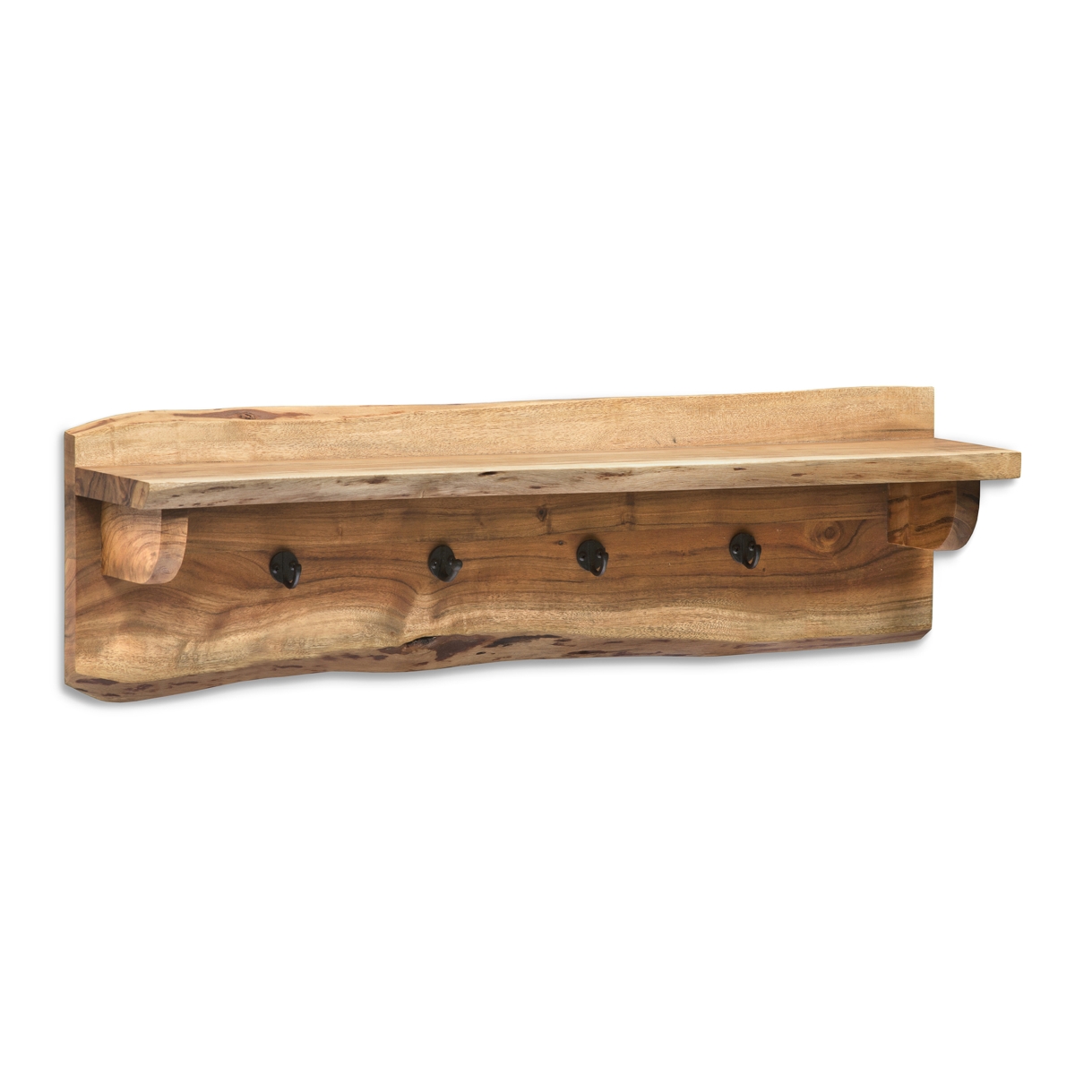 Picture of Alaterre AWAA3320 36 in. Alpine Natural Live Edge Wood Coat Hooks with Shelf
