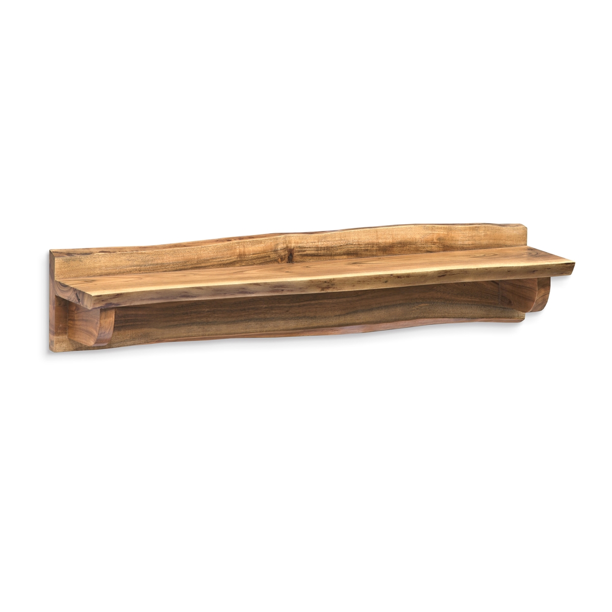 Picture of Alaterre AWAA4320 36 in. Alpine Natural Live Edge Wood Mantel Shelf