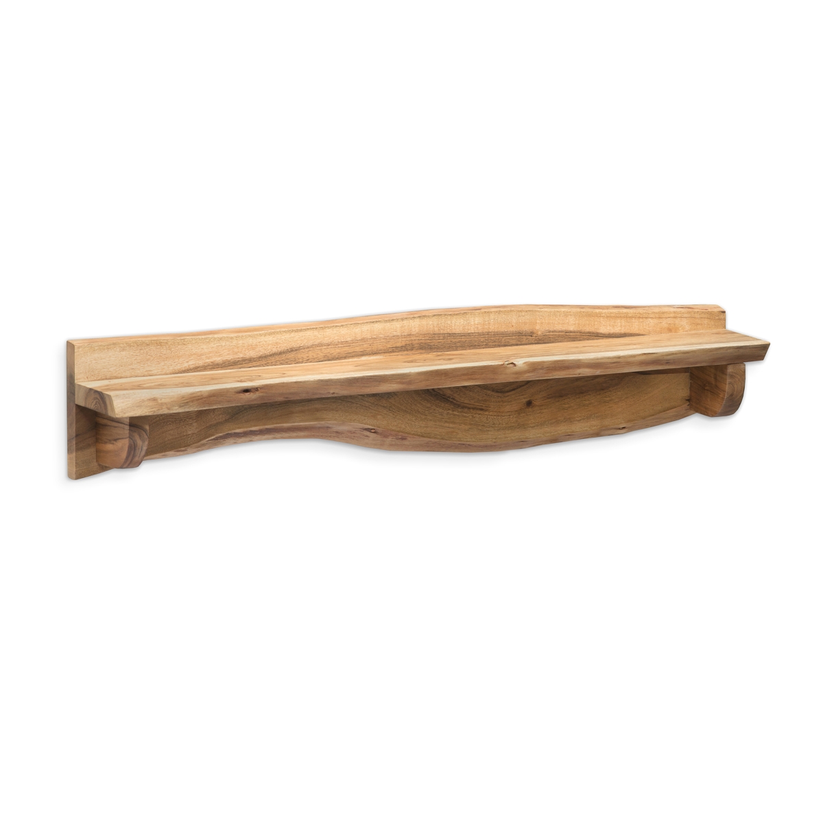 Picture of Alaterre AWAA4420 48 in. Alpine Natural Live Edge Wood Mantel Shelf
