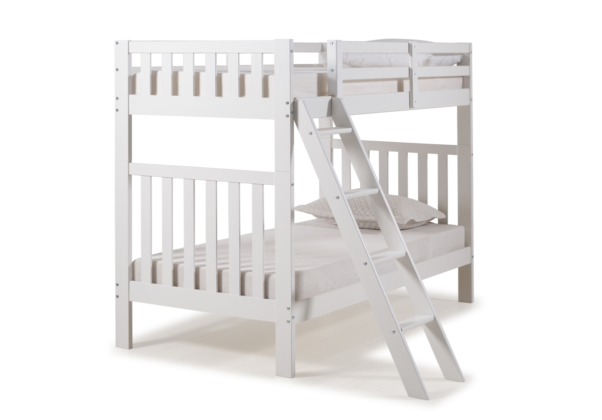 Picture of Alaterre AJAU00WH Aurora Twin Over Twin Wood Bunk Bed&#44; White