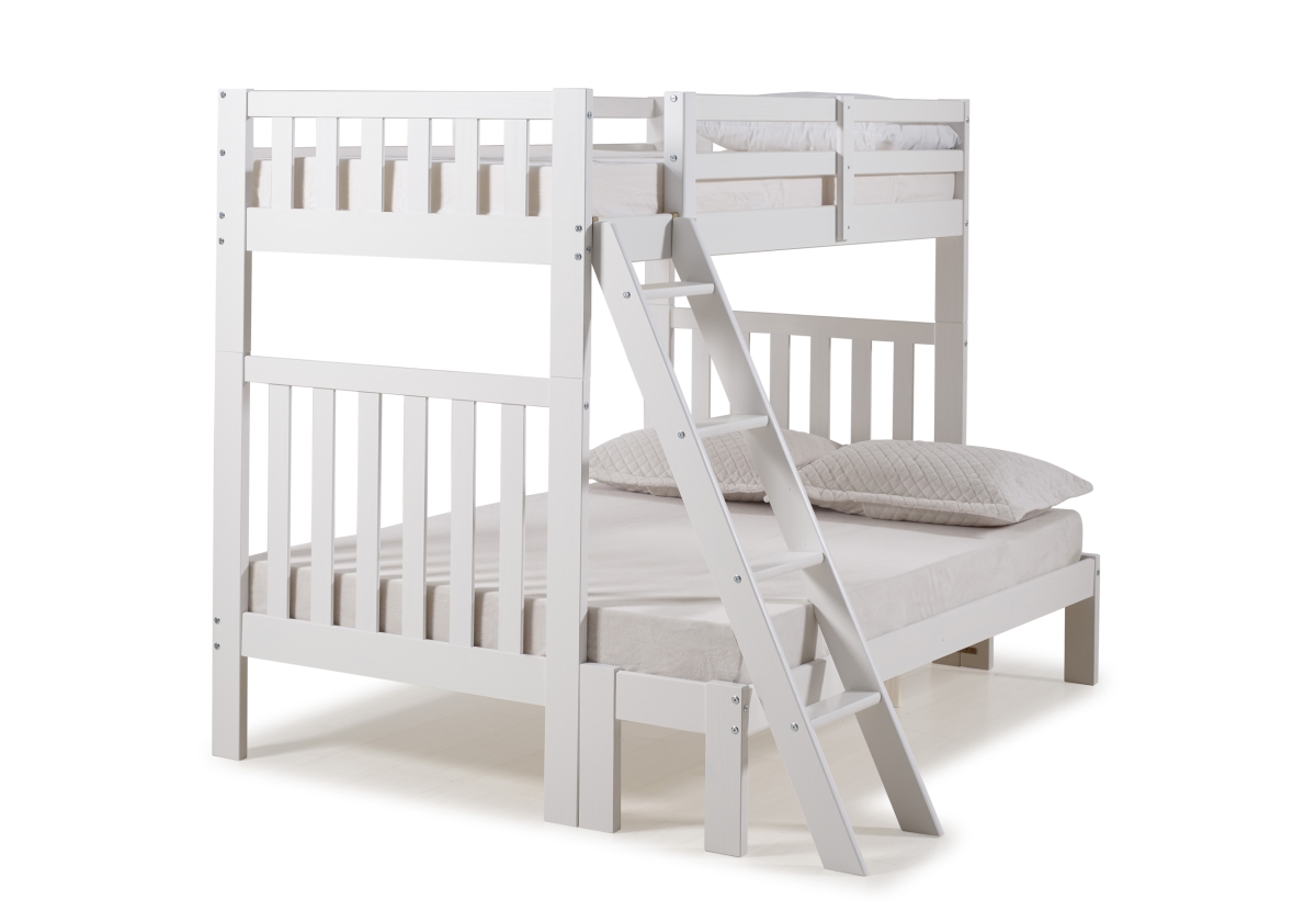 Picture of Alaterre AJAU01WH Aurora Twin Over Full Wood Bunk Bed, White