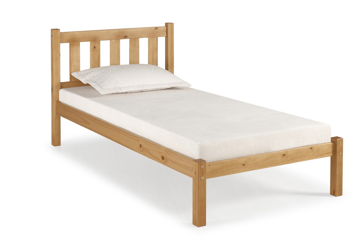 Picture of Alaterre AJPP10CI Poppy Twin Size Wood Platform Bed&#44; Cinnamon
