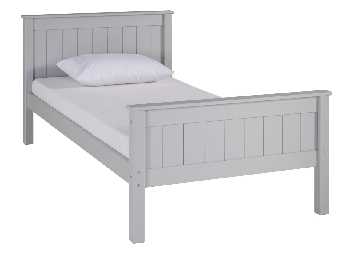 Picture of Alaterre AJHO1080 Harmony Twin Size Wood Platform Bed, Dove Gray