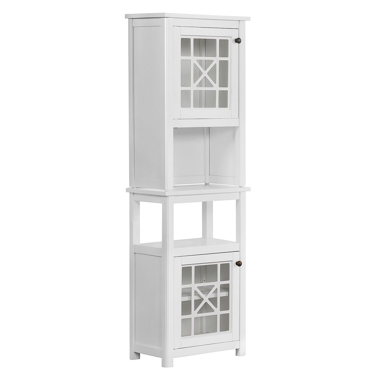 Picture of Alaterre ANDE7879WH Derby Bath Deluxe Storage Cabinet with Hutch