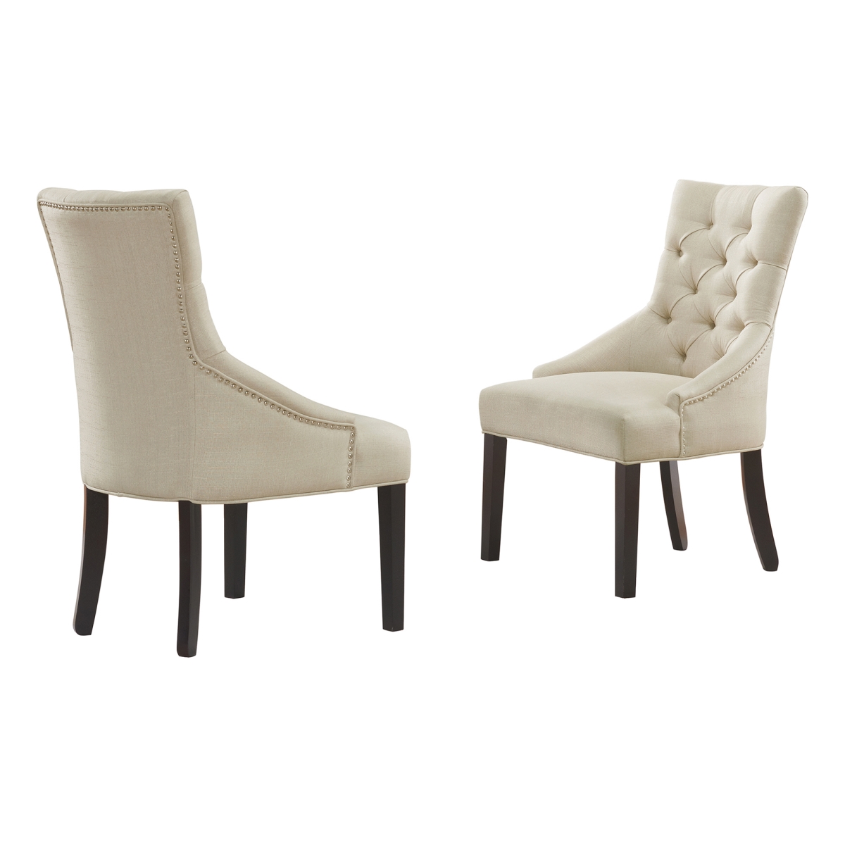 Picture of Alaterre ANHT01FDC Haeys Tufted Upholstered Dining Chairs - Cream - Set of 2