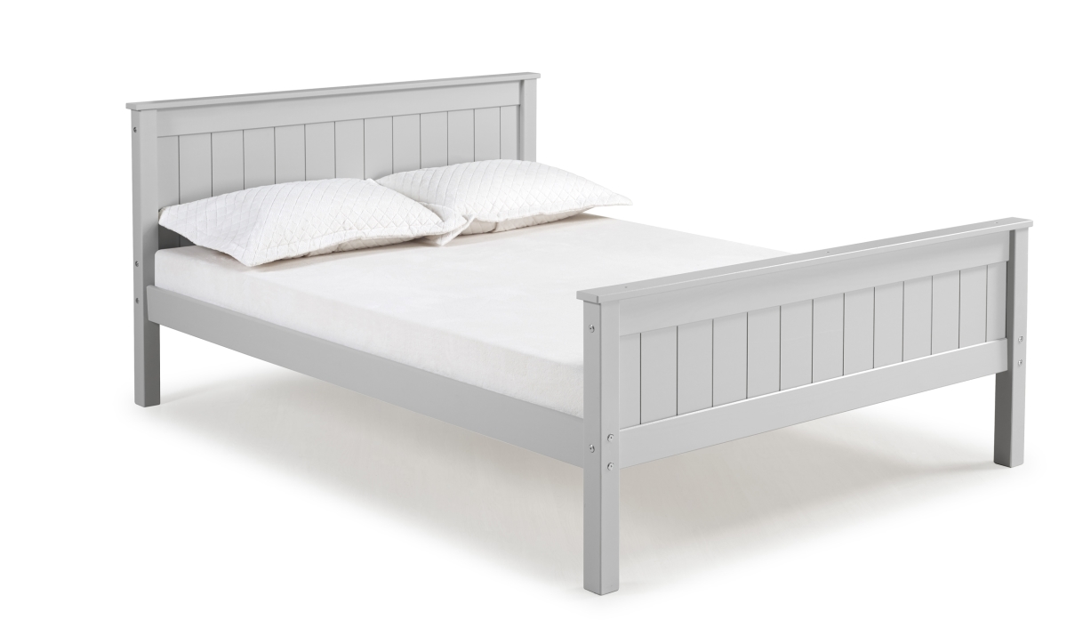 Picture of Alaterre AJHO2080 Harmony Full Wood Platform Bed&#44; Dove Gray