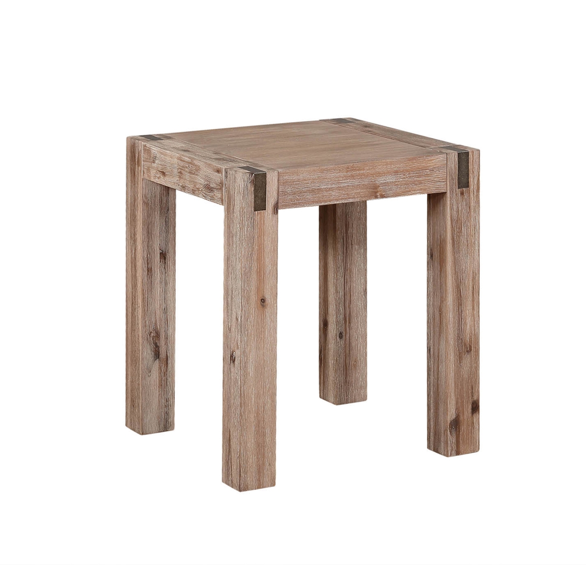 Picture of Alaterre ANWO0326 40 in. Woodstock Acacia Wood Metal Inset Bench&#44; Brushed Driftwood