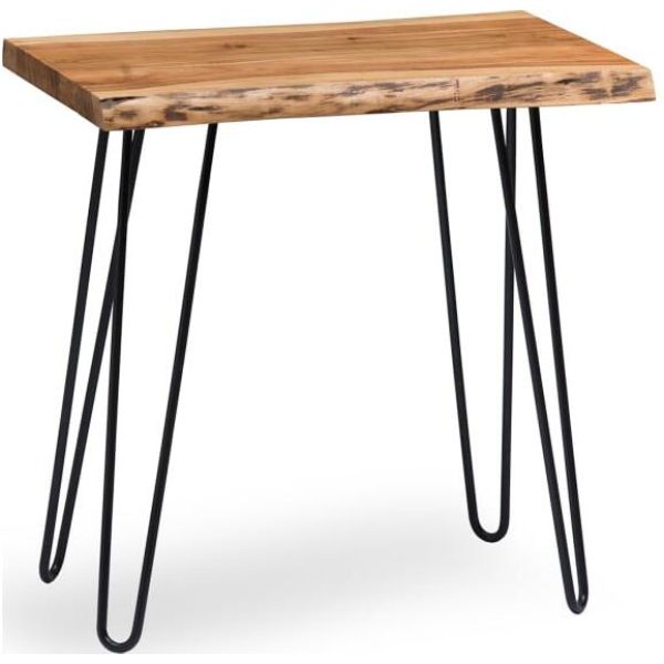 Picture of Alaterre AWDD0120 Hairpin Natural Live Edge End Table&#44; Natural