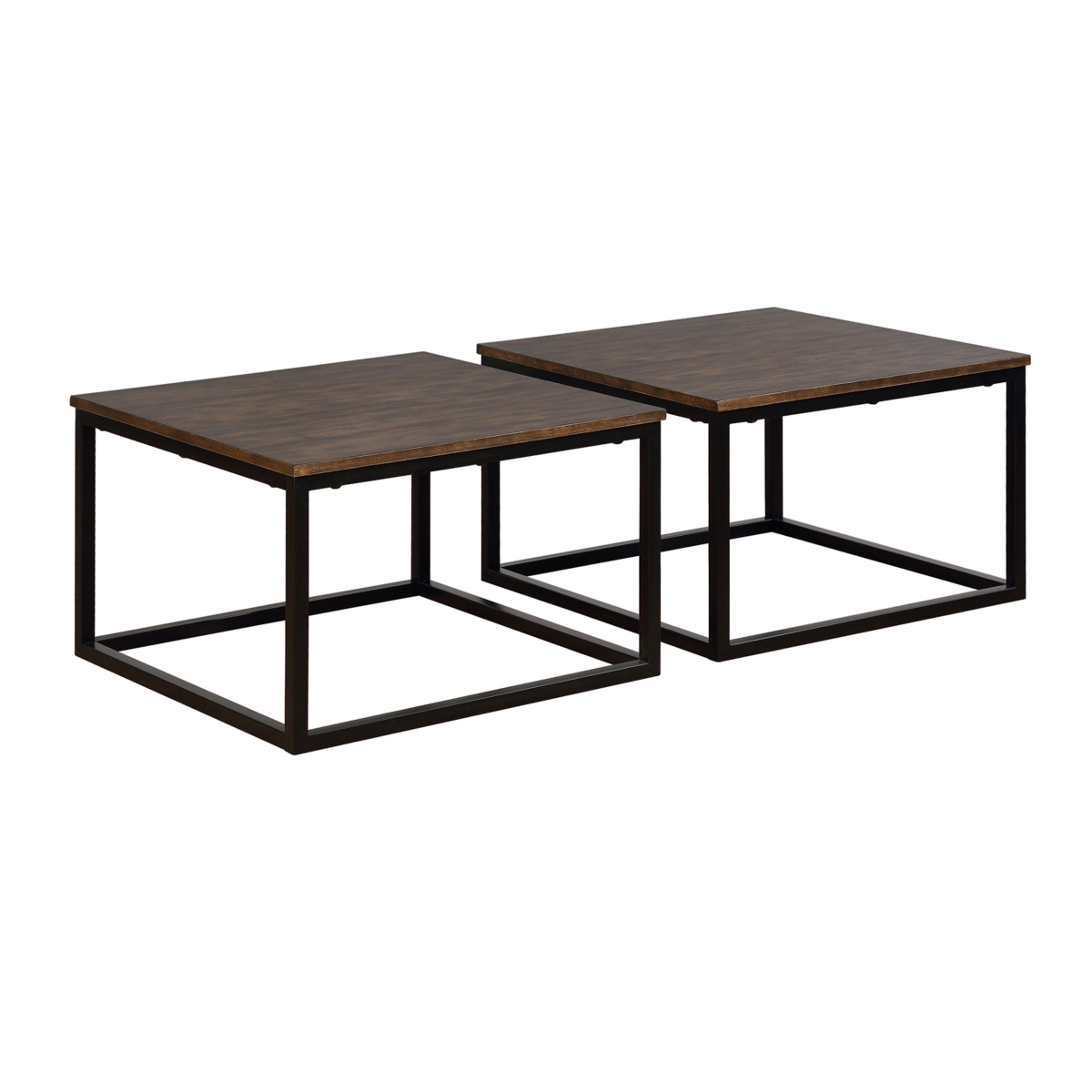 Picture of Alaterre ANAR1175B Arcadia Acacia Wood Rectangle Coffee Tables&#44; Antiqued Mocha - Set of 2