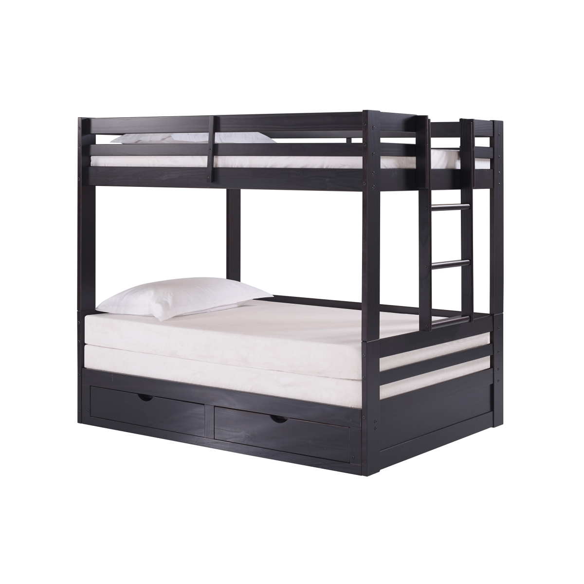 Picture of Alaterre AJJP00P0 Jasper Twin to King Extending Day Bed with Bunk Bed & Storage Drawers&#44; Espresso