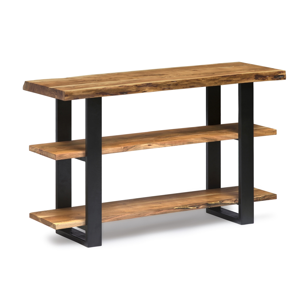 Picture of Alaterre AWAA1020S Alpine Natural Live Edge Wood Media Console Table