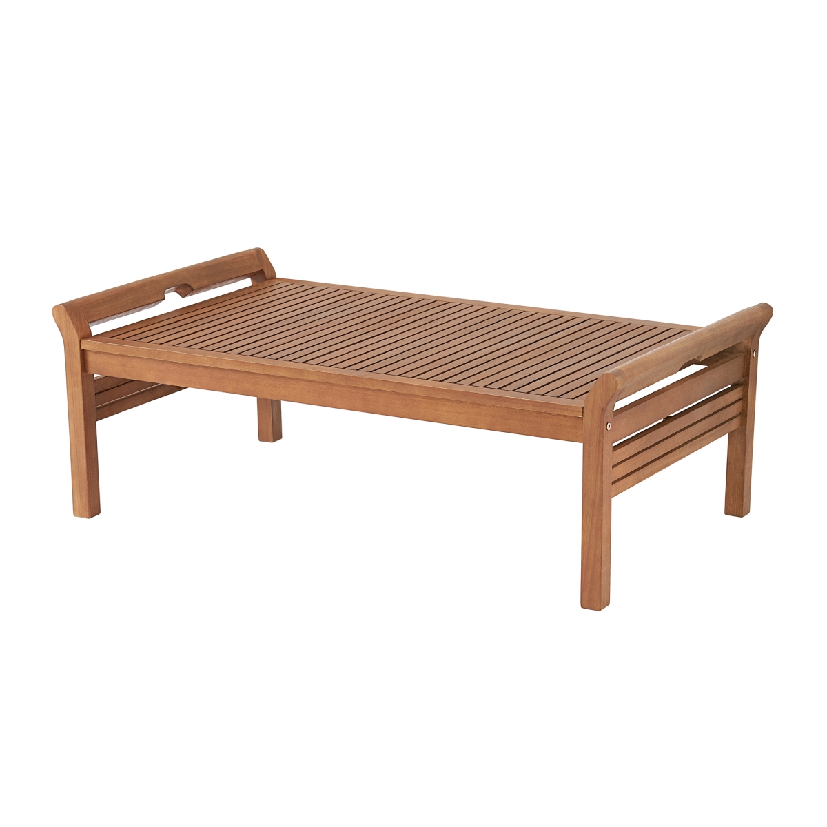 Picture of Alaterre ANSF03EBO Stamford Eucalyptus Wood Outdoor Rectangle Coffee Table