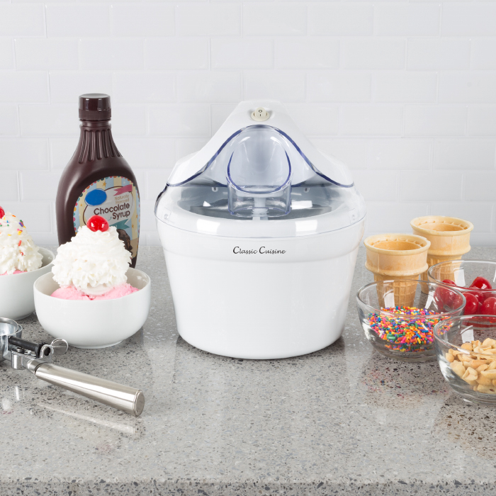 Picture of Classic Cuisine 82-KIT1017 Ice Cream Maker by Classic Cuisine&#44; White