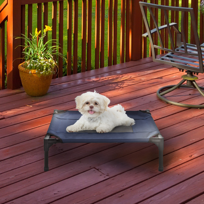 Picture of Petmaker 80-PET6083 Portable Raised Cot-Style Elevated Pet Bed, Blue