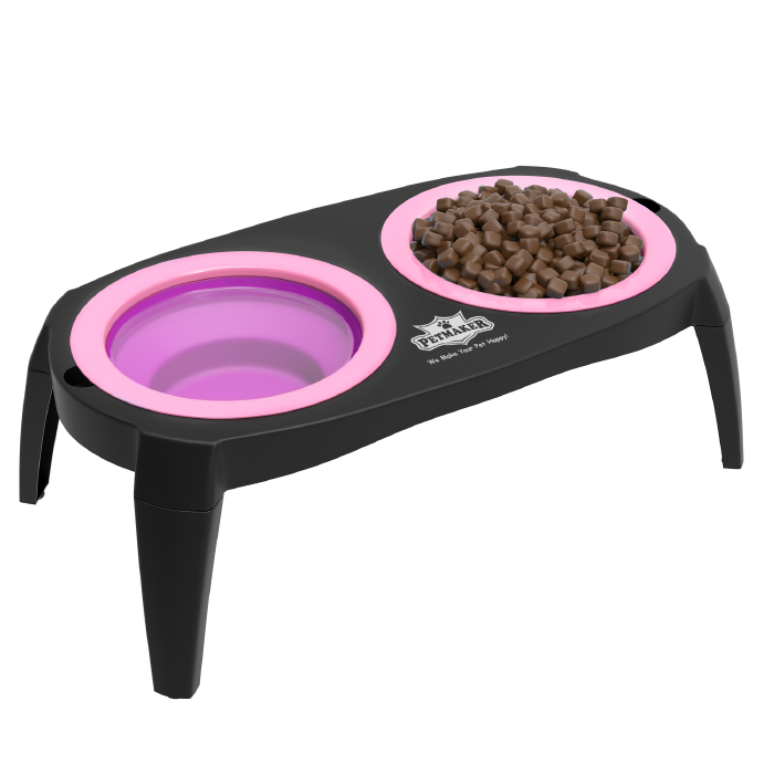 Picture of Petmaker 80-PET6096 Elevated Pet Bowls with Non Slip Stand for Dogs and Cats&#44; Pink