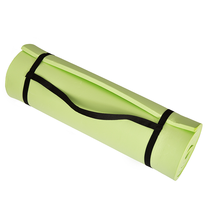 80-5136-GREEN Non Slip Comfort Foam Durable Extra Thick Yoga Mat for Fitness, Pilates & Workout with Carrying Strap - Green