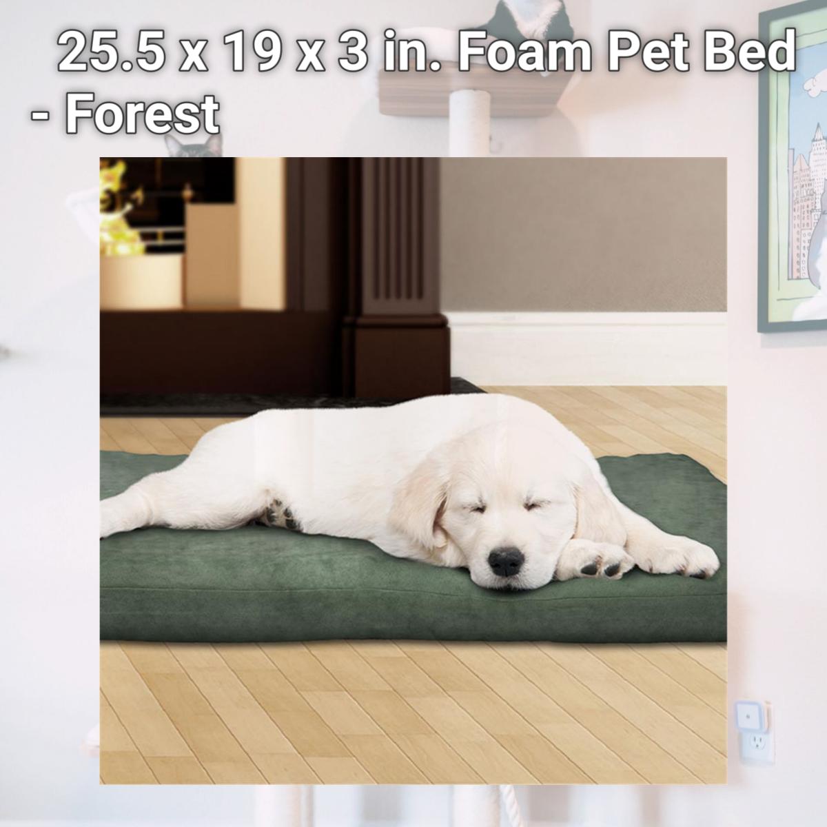 Picture of Petmaker 80-PET4011 25.5 x 19 x 3 in. Foam Pet Bed - Forest